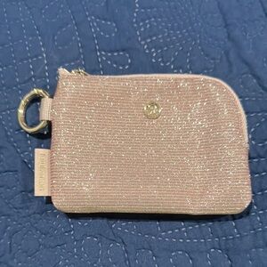 Lululemon glitter Clippable Card Case